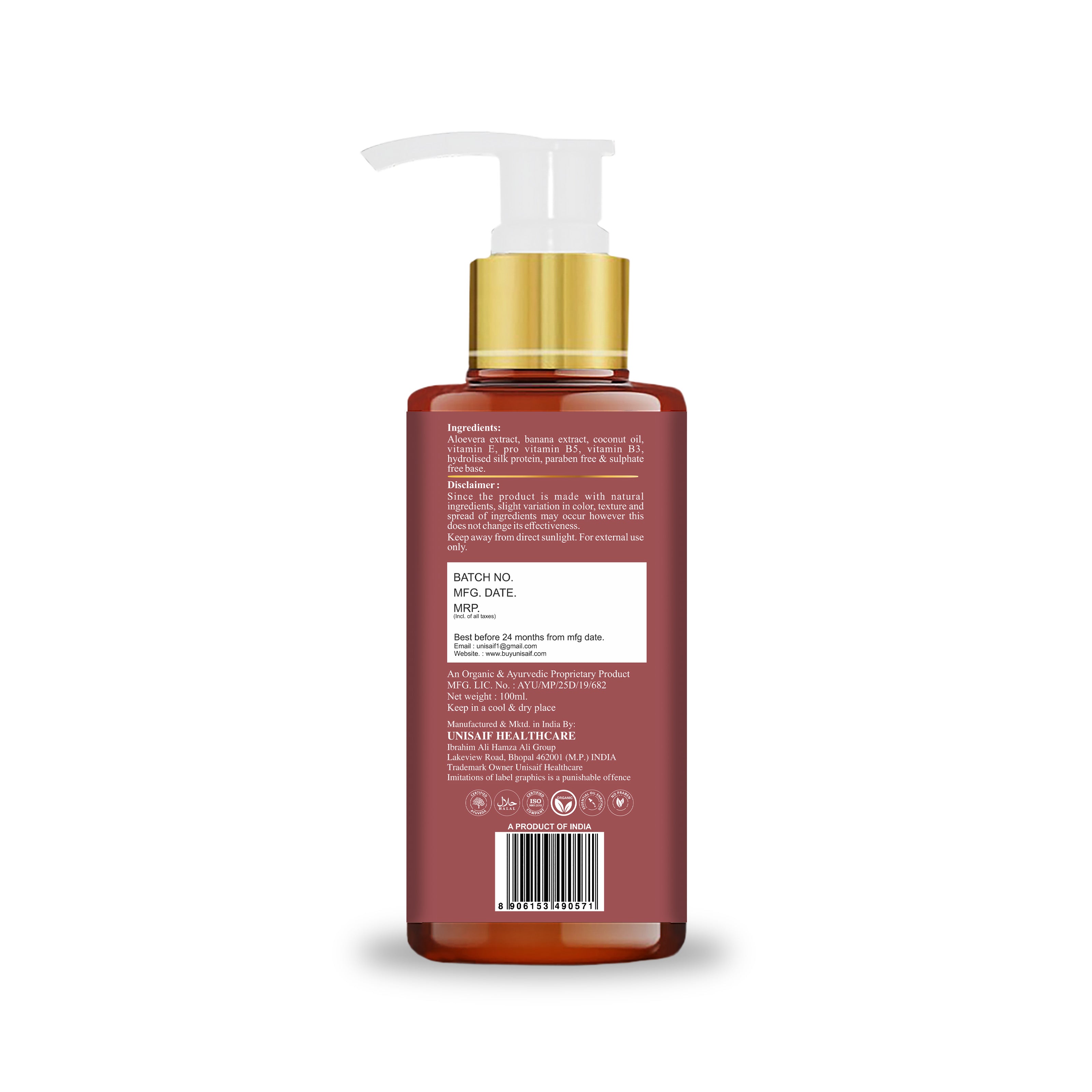 Apple Cider Vinegar Conditioner (100ml) For Frizzy Hair/Splitends, Shine & Texture | NO SULPHATE| NO PARABEN| NO SILICON