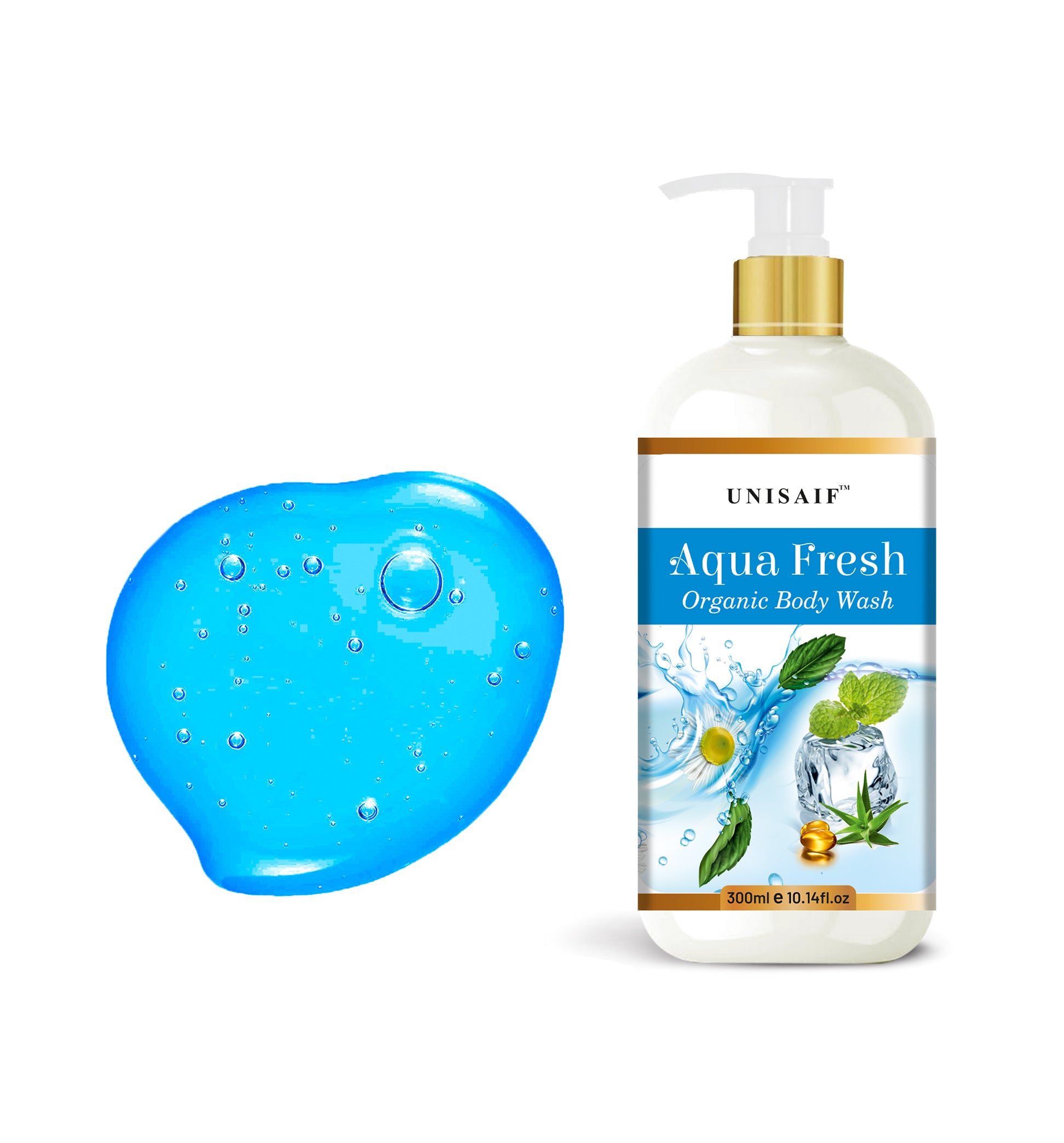 Aqua Organic Body Wash (300ml) | Sulphate & Paraben Free| Skin Friendly| Optimum PH| Nourishing