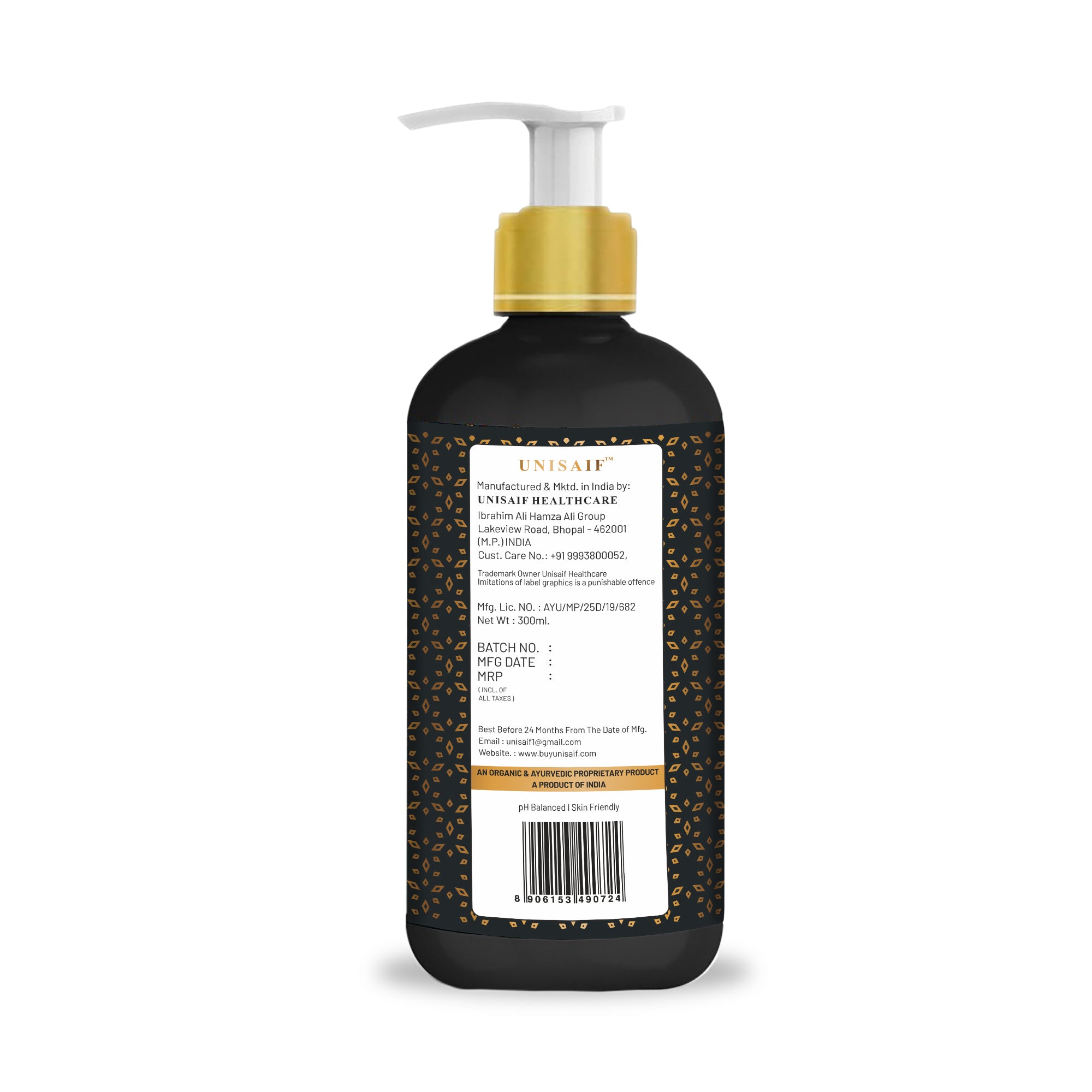 Bukhoor Arabian Luxury Organic Body wash (300ml) | Sulphate & Paraben Free| Skin Friendly| Optimum PH| Nourishing