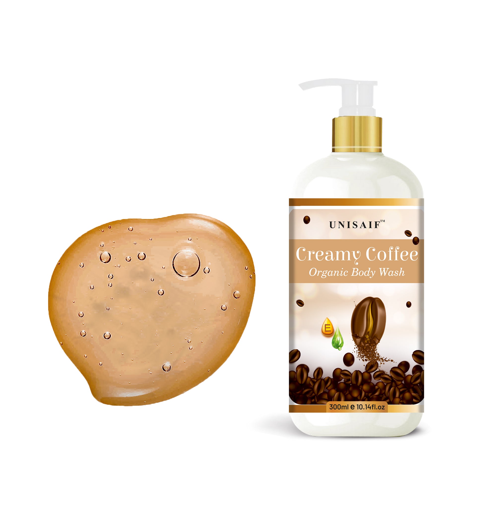 Creamy Coffee Organic Body Wash (300ml) Sulphate & Paraben Free| Skin Friendly| Optimum PH| Nourishing