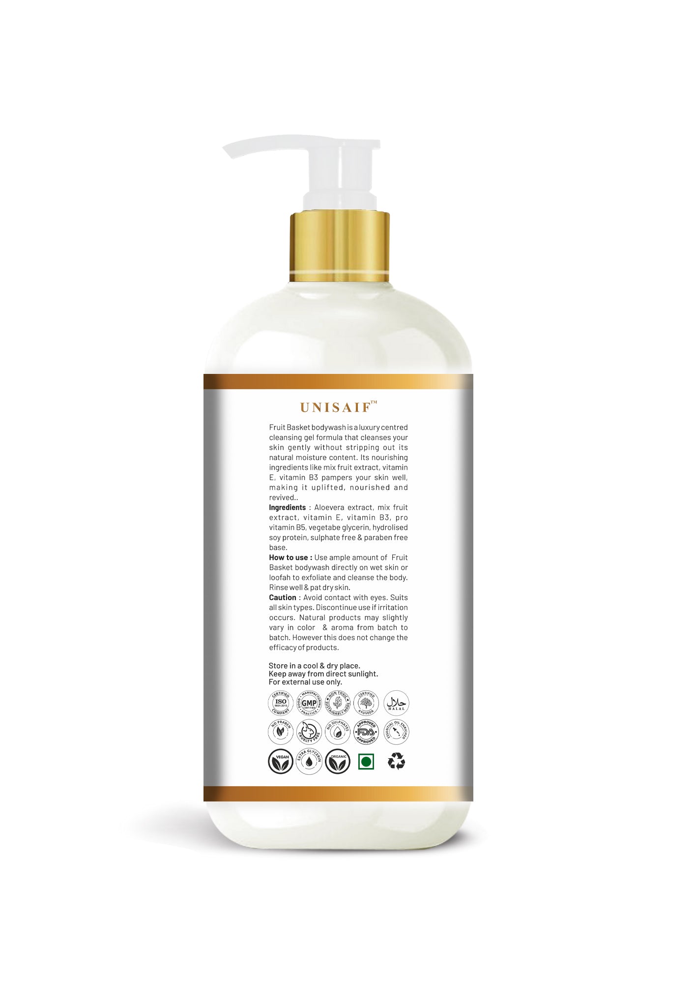 Fruit Basket Organic Body Wash (300ml) | Sulphate & Paraben Free| Skin Friendly| Optimum PH| Nourishing