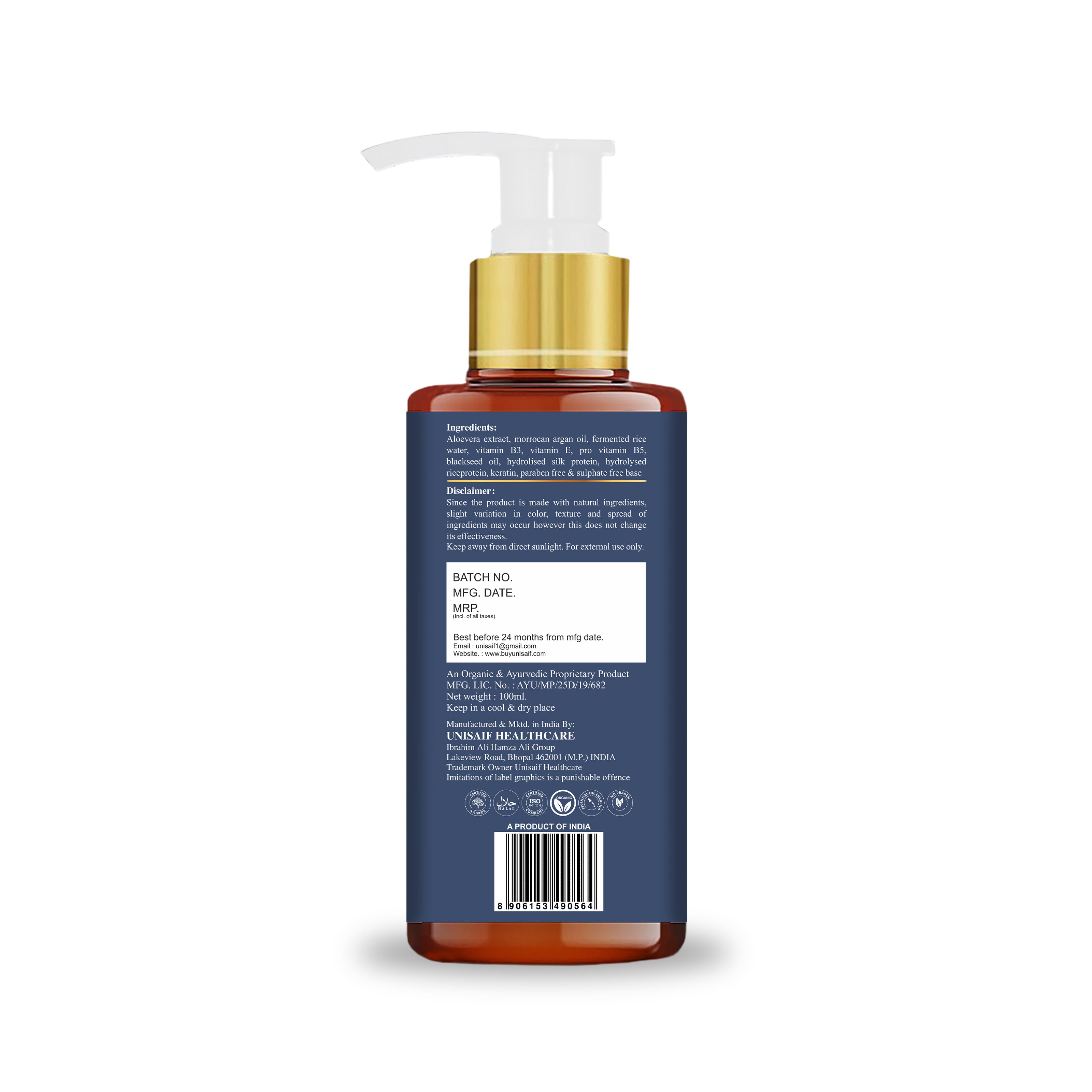 Fermented Rice Water Conditioner (100ml) Improves Shine & Texture | NO SULPHATE| NO PARABEN| NO SILICON