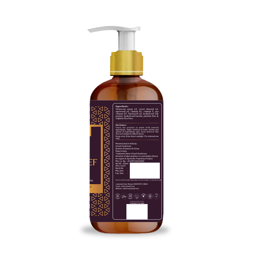 Oud Nazeef Shampoo 300ml For Hair Strengthening & Silky Hair | NO SULPHATE | NO PARABEN