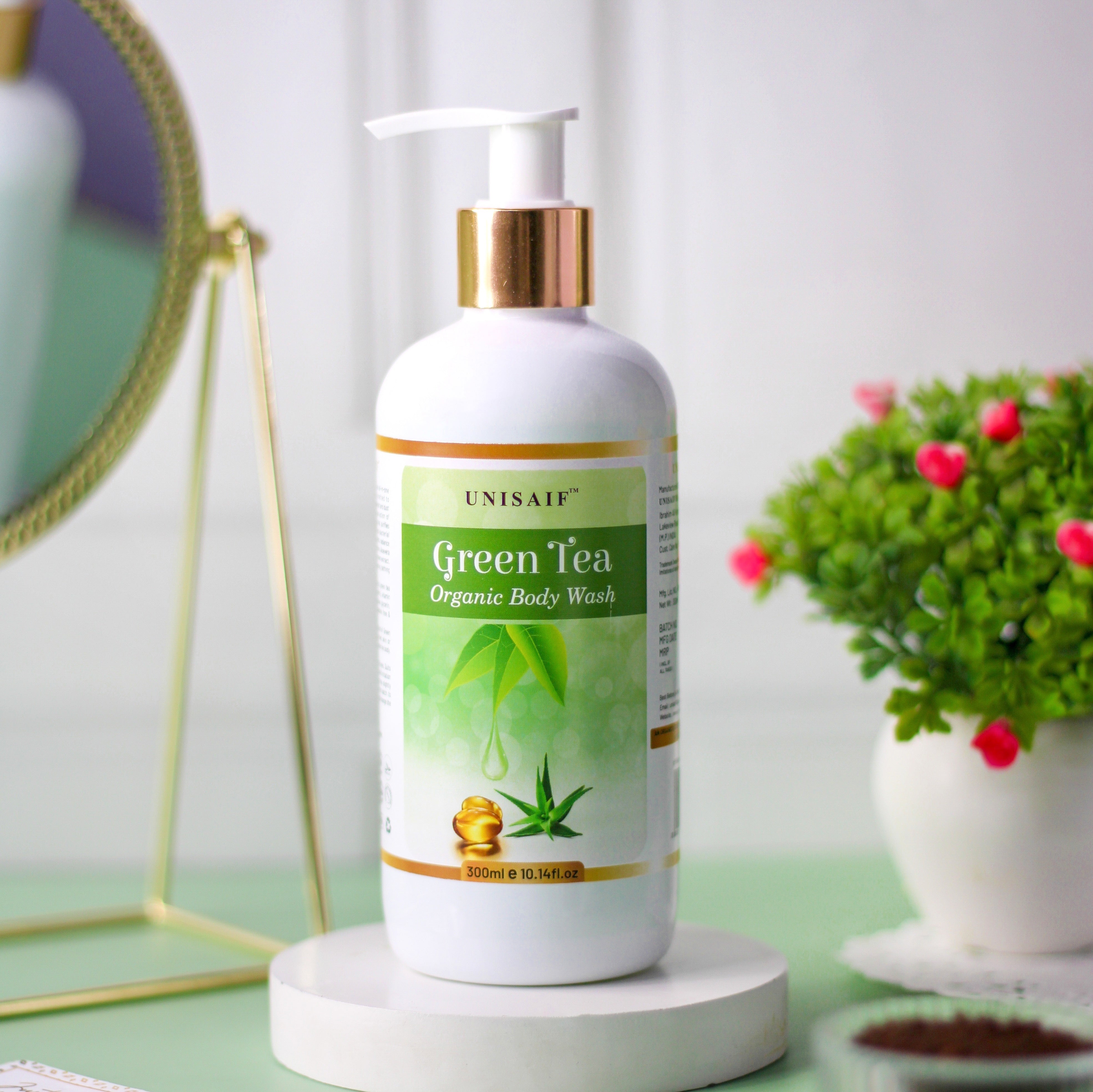 Green Tea Organic Body Wash (300ml) | Sulphate & Paraben Free| Skin Friendly| Optimum PH| Nourishing