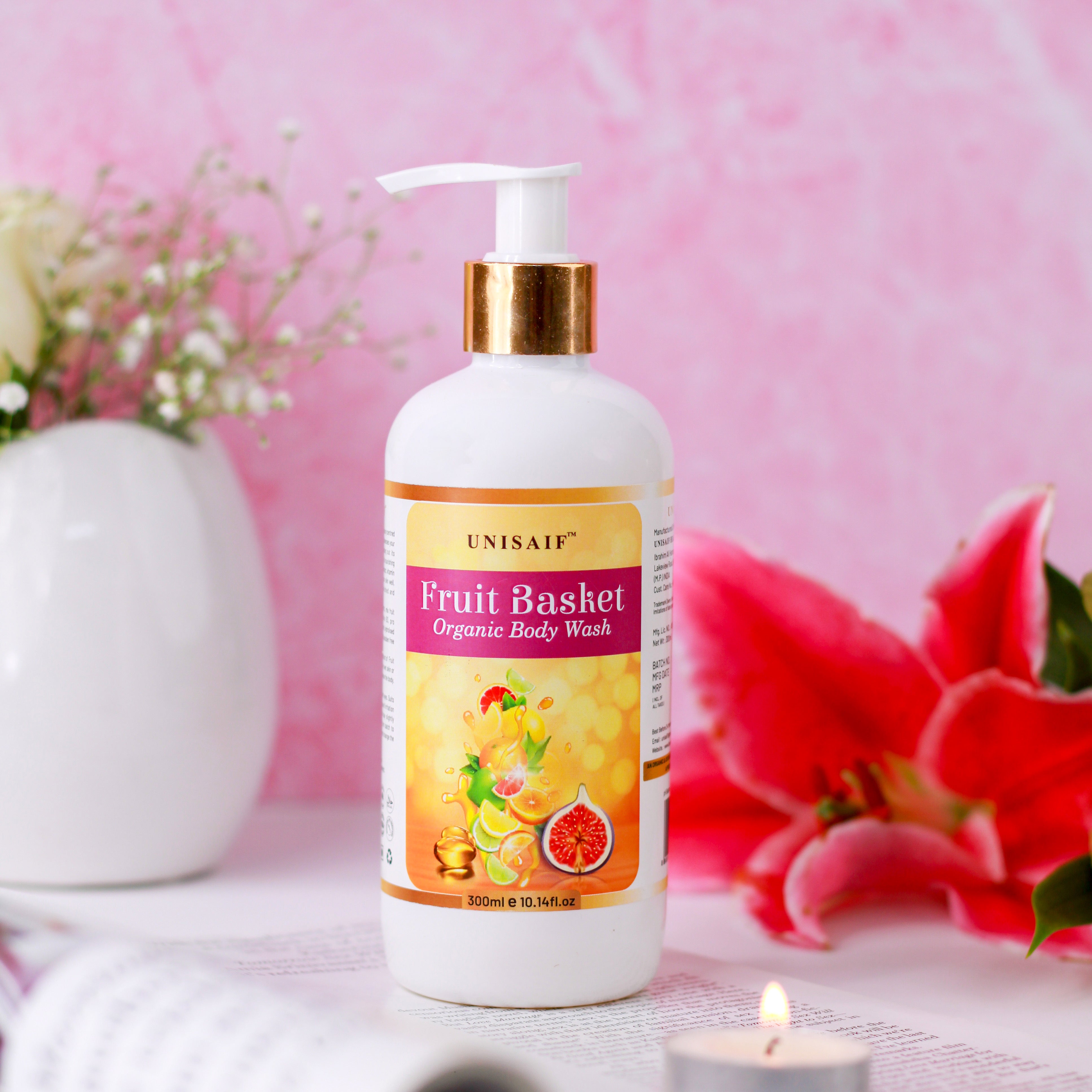 Fruit Basket Organic Body Wash (300ml) | Sulphate & Paraben Free| Skin Friendly| Optimum PH| Nourishing