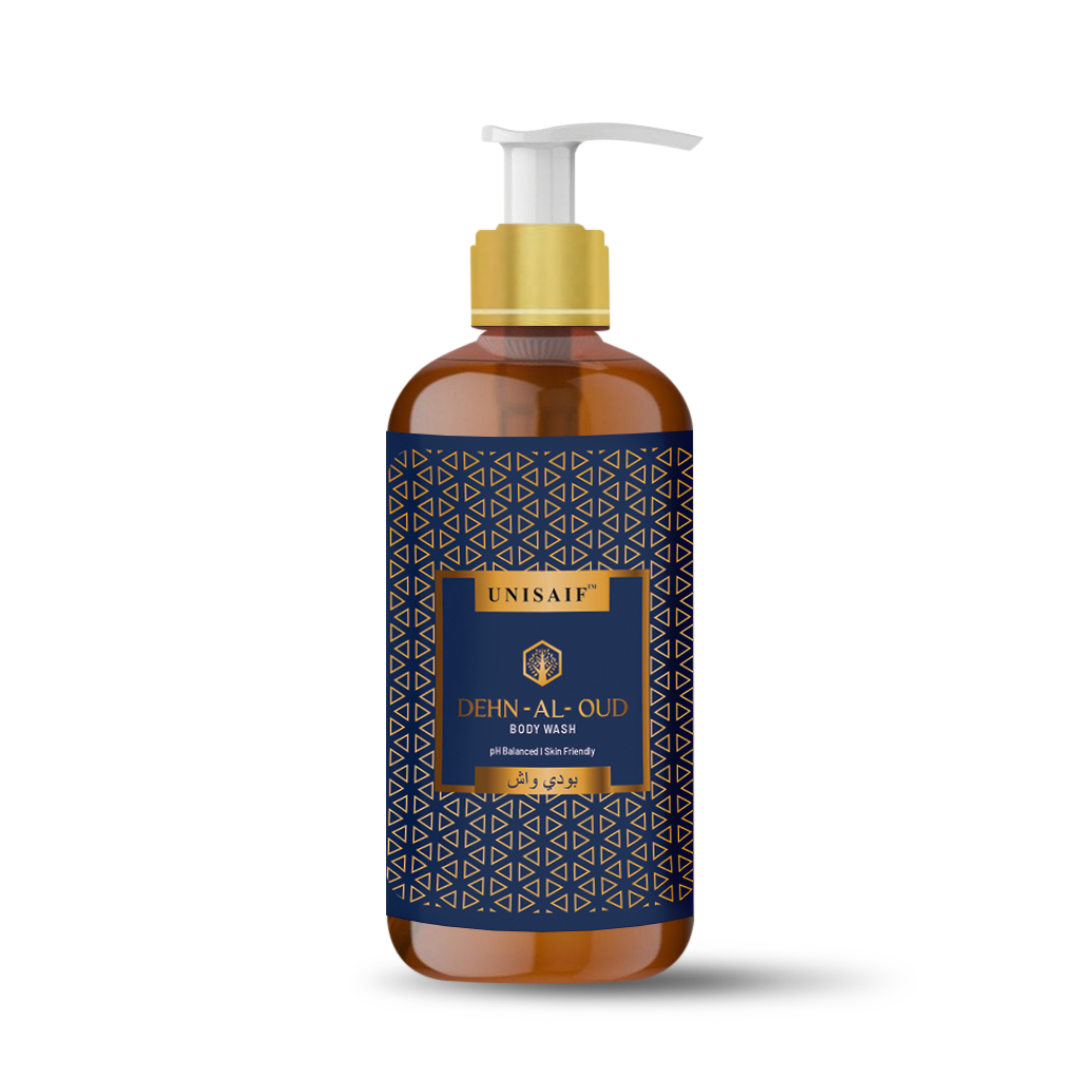 Dehn-al-Oud Arabian Luxury Organic Body wash (300ml) | Sulphate & Paraben Free| Skin Friendly| Optimum PH| Nourishing