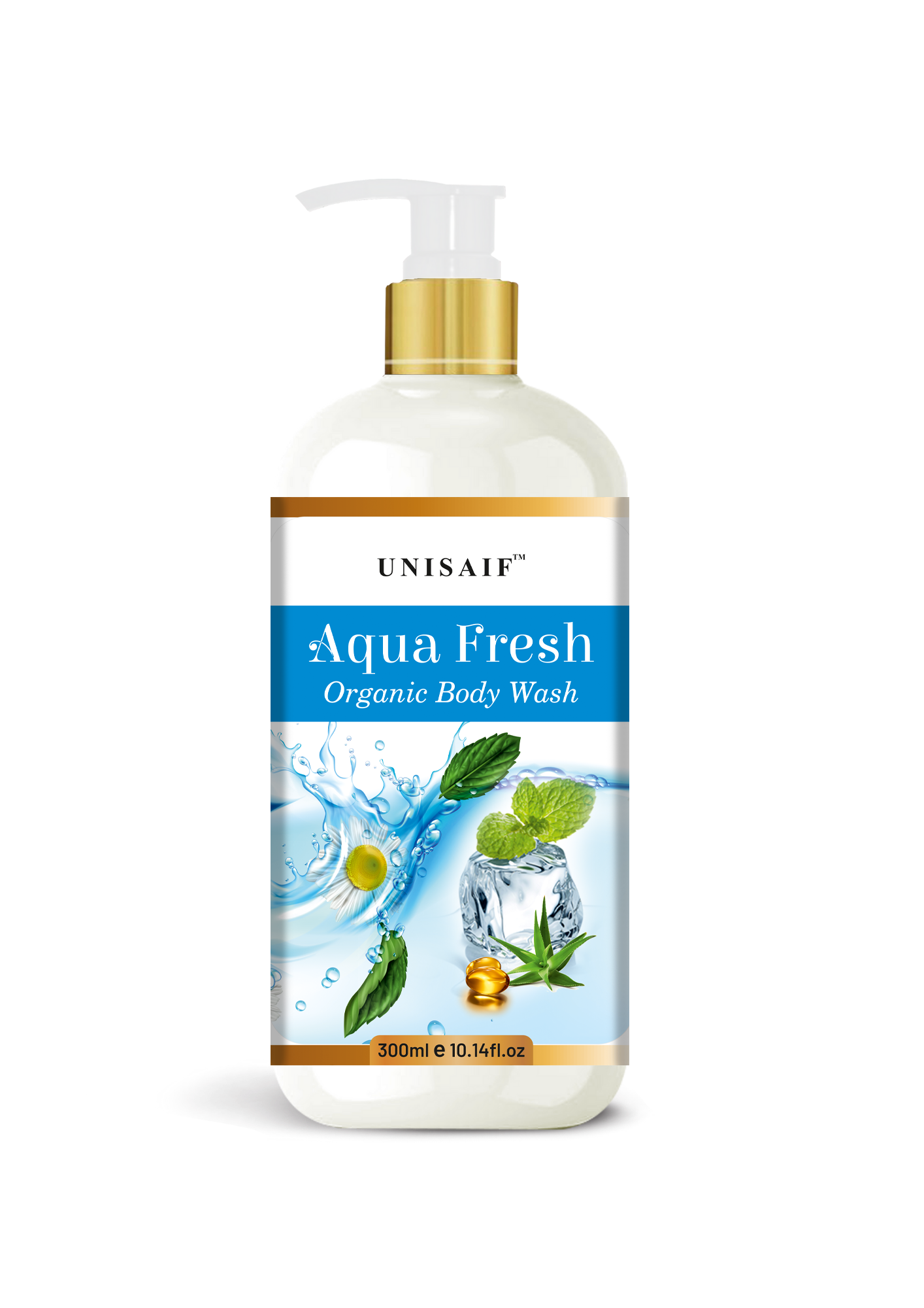 Aqua Organic Body Wash (300ml) | Sulphate & Paraben Free| Skin Friendly| Optimum PH| Nourishing