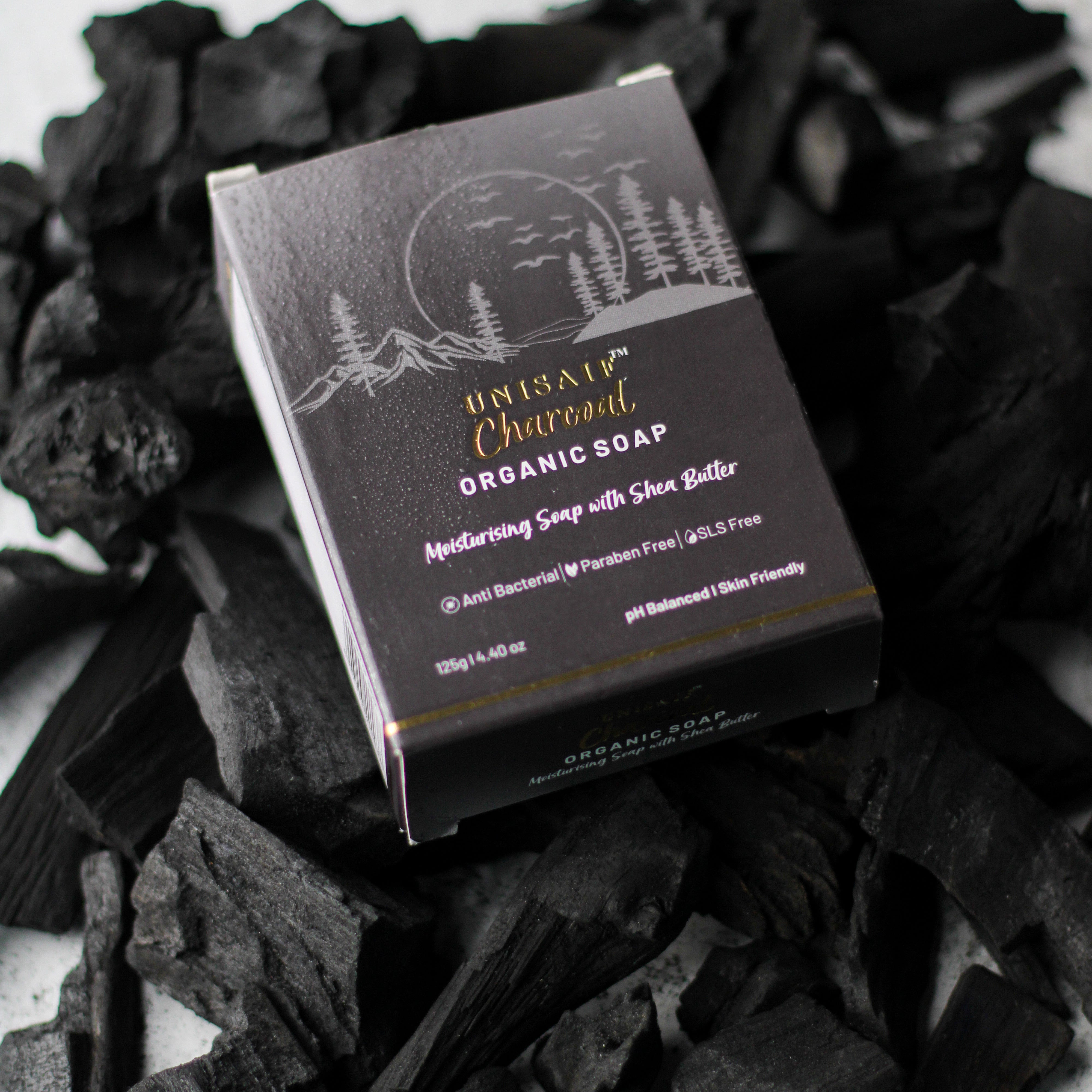 Charcoal Organic Soap 125g (pack of 2)