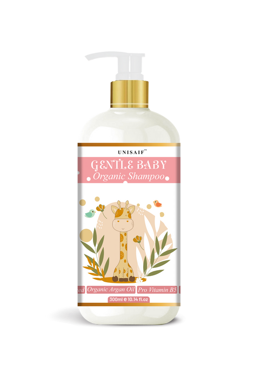 Gentle Baby Organic Shampoo (300ml) With Pro Vitamin B5 | Gentle Cleansing| No Harsh Chemicals| Tear Free| Optimal PH| NO SULPHATE NO PARABEN