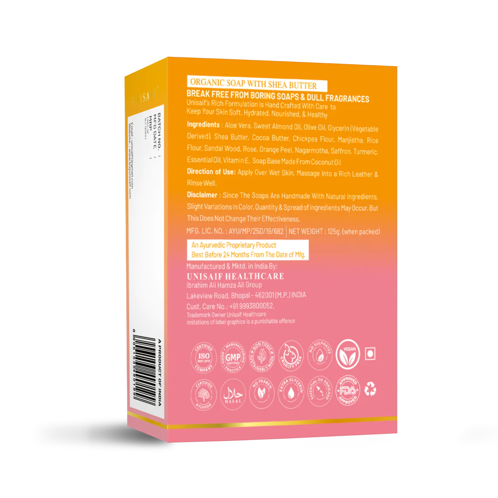 Glow Tone Ubtan Organic Soap 125g (pack of 2)