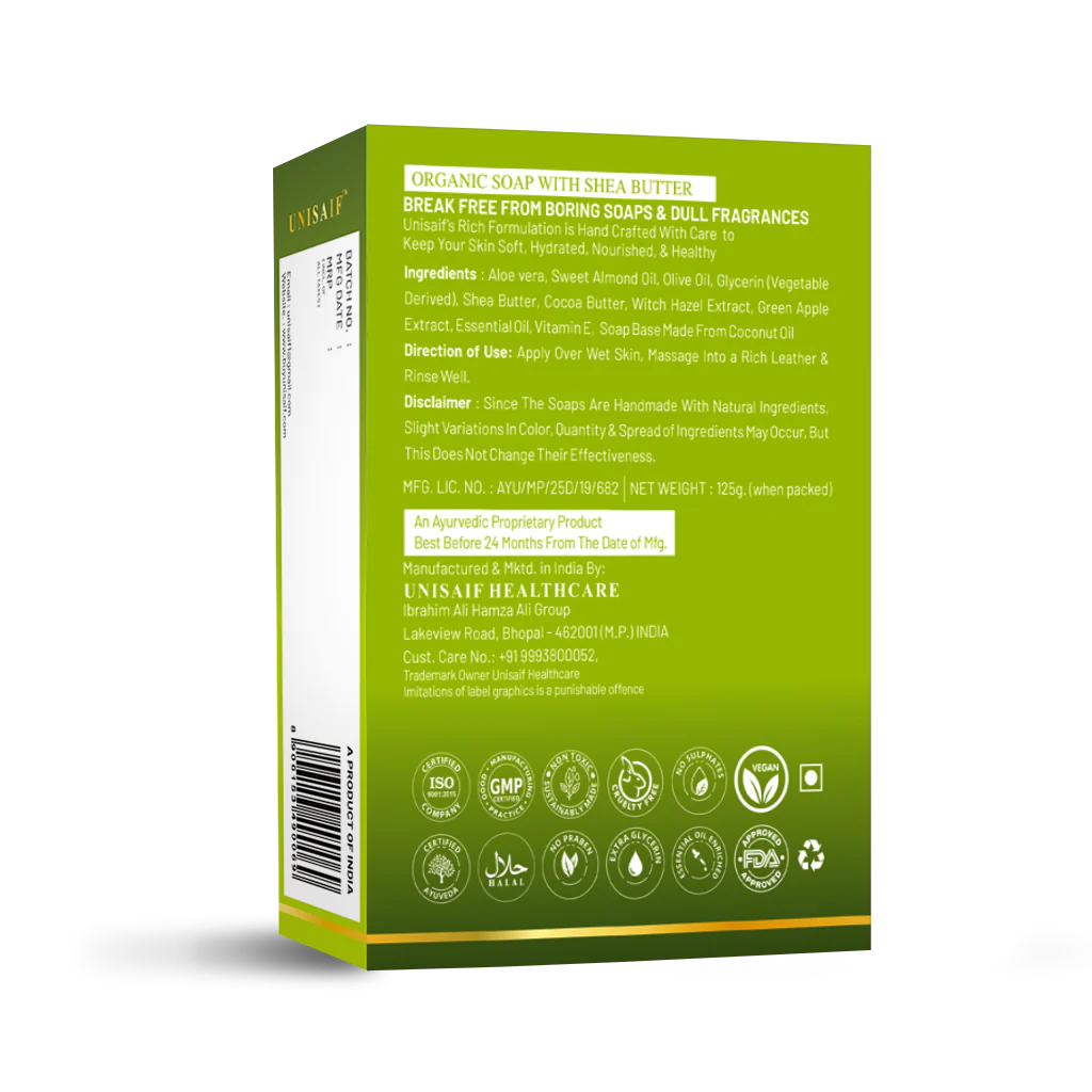 Green Apple Organic Soap (Pack of 2)