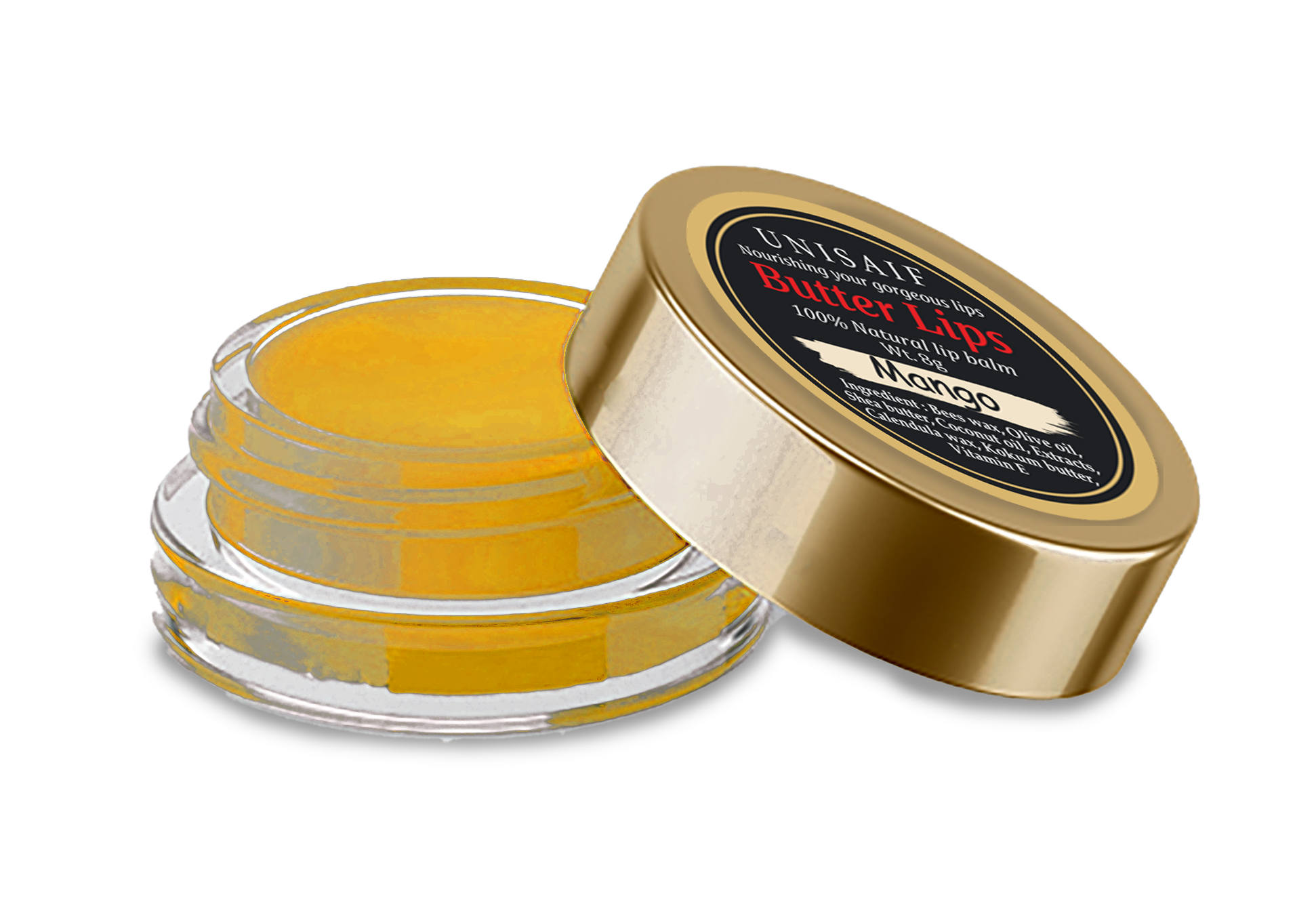 Mango Organic Butter Lip Balm (8g) Gorgeous Lips | 100% Natural | Mineral Oil Free