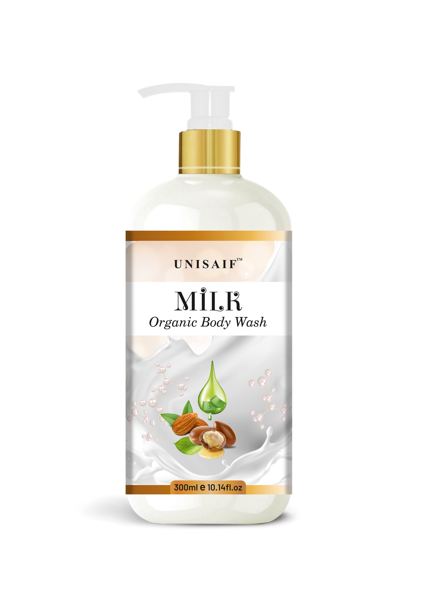 Milk Organic Body Wash (300ml) | Sulphate & Paraben Free| Skin Friendly| Optimum PH| Nourishing