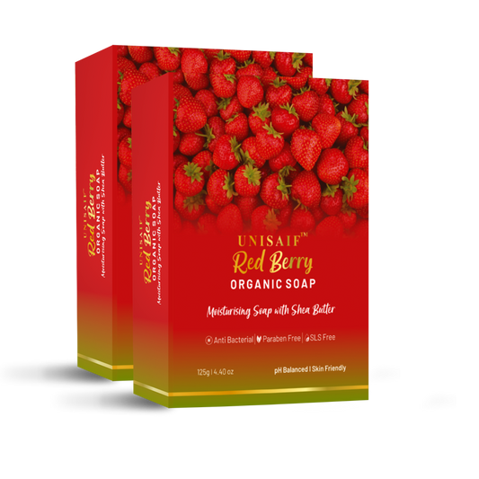 Red Berry Strawberry Organic Soap (Pack of 2)
