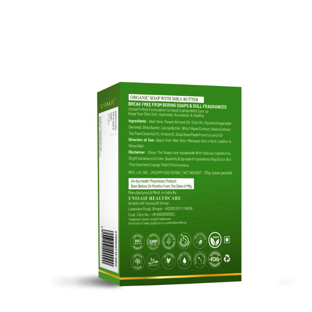 Tea Tree Organic Soap 125g (Pack of 2)