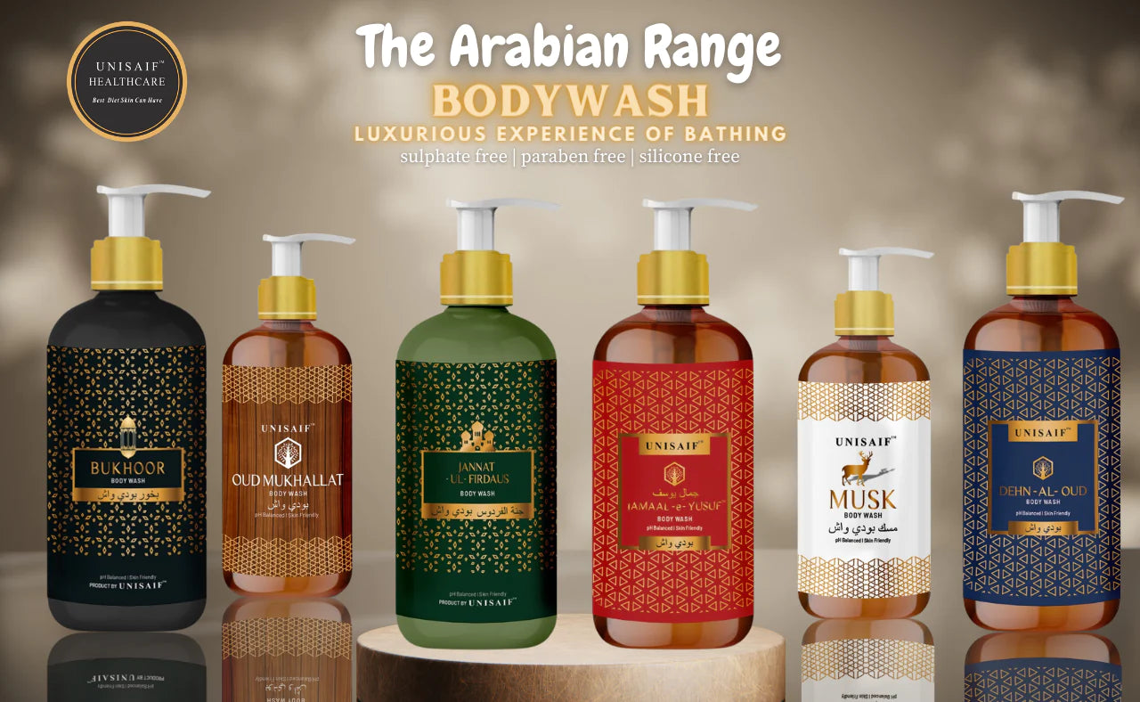Dehn-al-Oud Arabian Luxury Organic Body wash (300ml) | Sulphate & Paraben Free| Skin Friendly| Optimum PH| Nourishing
