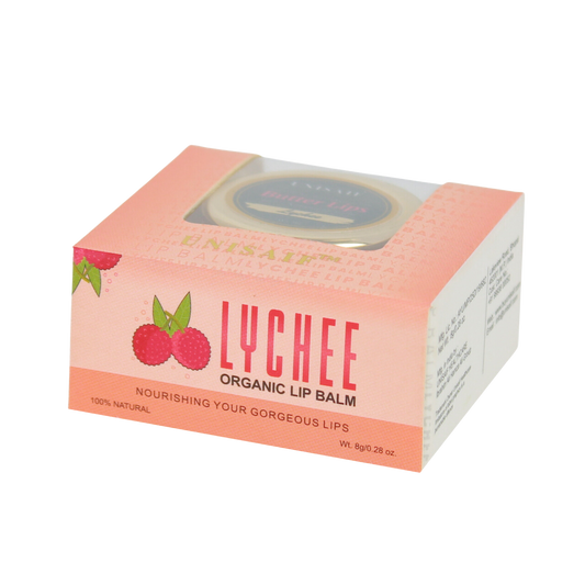 Lychee Organic Butter Lip Balm (8g) Gorgeous Lips | 100% Natural | Mineral Oil Free