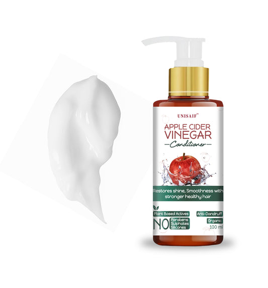 Apple Cider Vinegar Conditioner (100ml) For Frizzy Hair/Splitends, Shine & Texture | NO SULPHATE| NO PARABEN| NO SILICON
