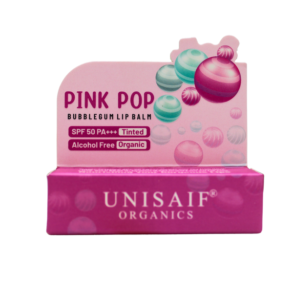Bubblegum Organic Lip Balm (5g) SPF 50 PA+++ Alcohol Free