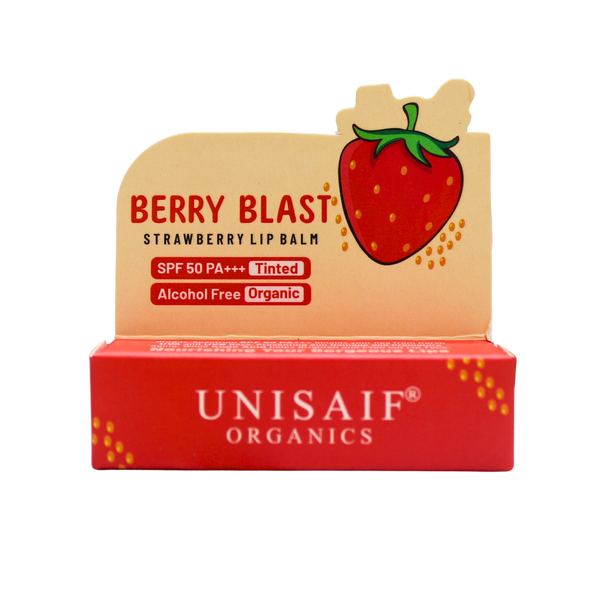 Strawberry Organic Lip Balm (5g) SPF 50 PA+++ Alcohol Free