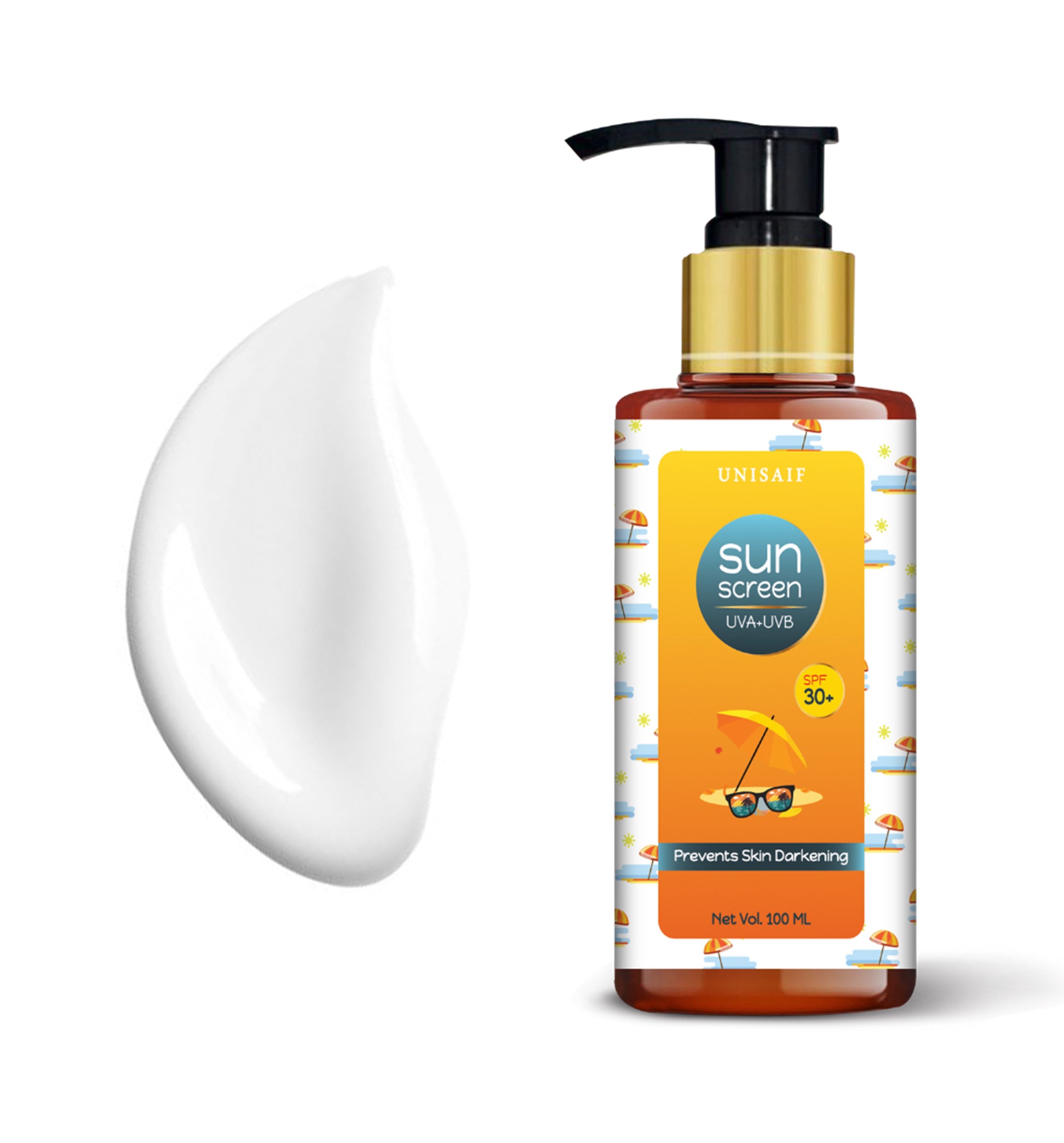 Sunscreen UVA-UVB Lotion 100ml **SPF 30+** – Unisaif