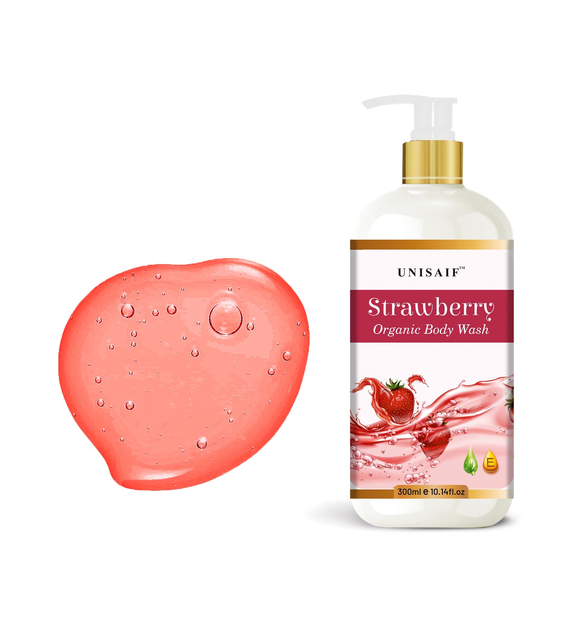 Strawberry Organic Body Wash (300ml) | Sulphate & Paraben Free| Skin Friendly| Optimum PH| Nourishing