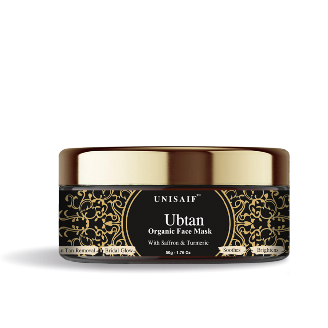 Ubtan Organic Face Mask (50g) With Skin Lightening Actives |Sun-Tan Removal |Bridal Glow |Hydrates |Soothes