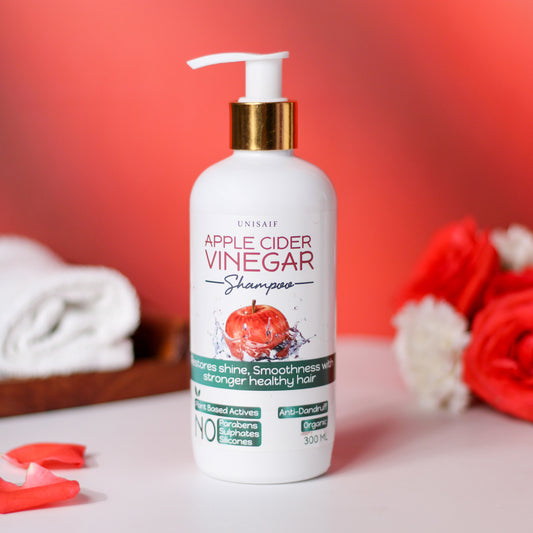 Apple Cider Vinegar Organic Shampoo (300ml) Anti-Dandruff |Smoothening | Silkyness| Natural Shine | NO SULPHATE NO PARABEN