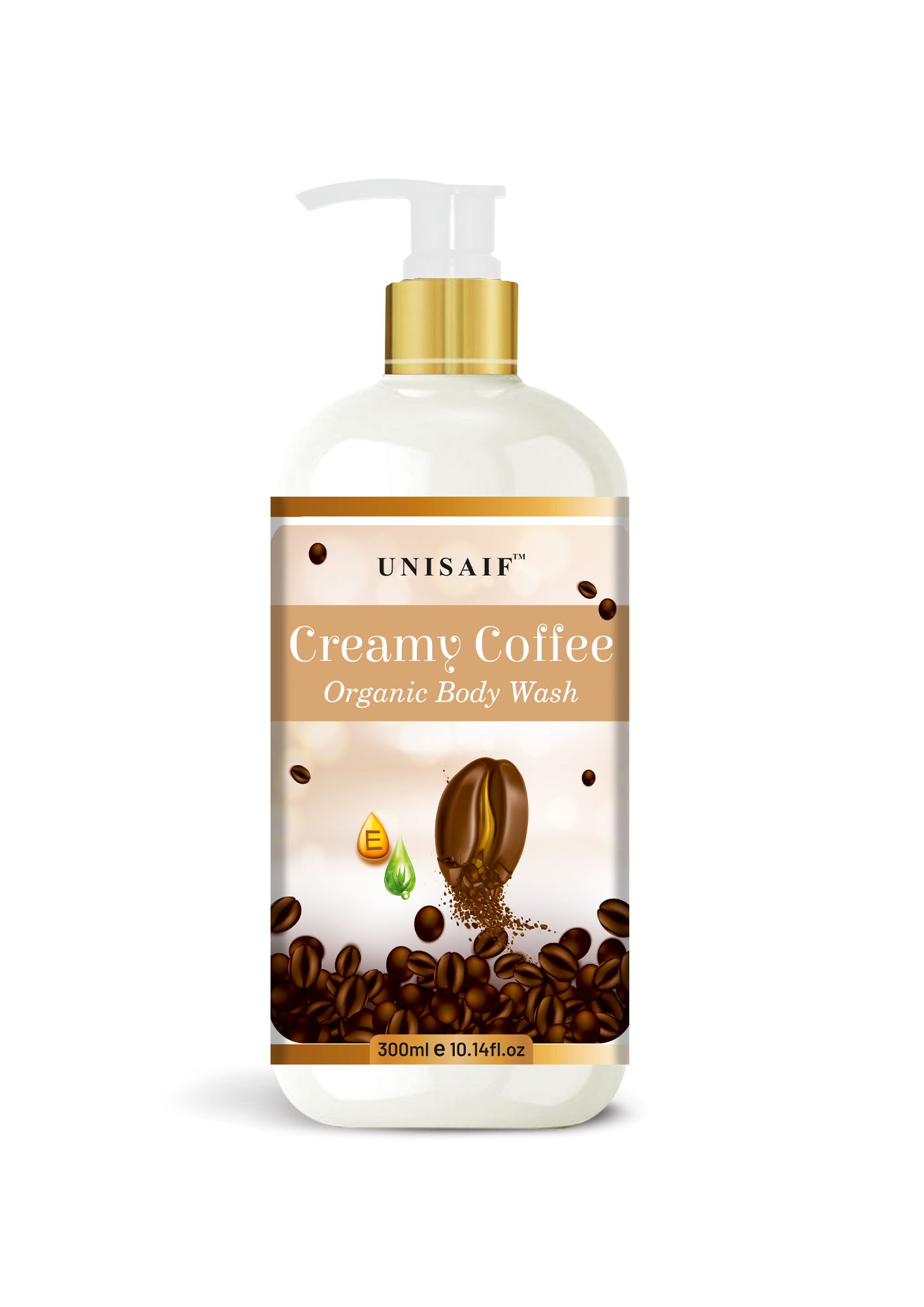 Creamy Coffee Organic Body Wash (300ml) Sulphate & Paraben Free| Skin Friendly| Optimum PH| Nourishing