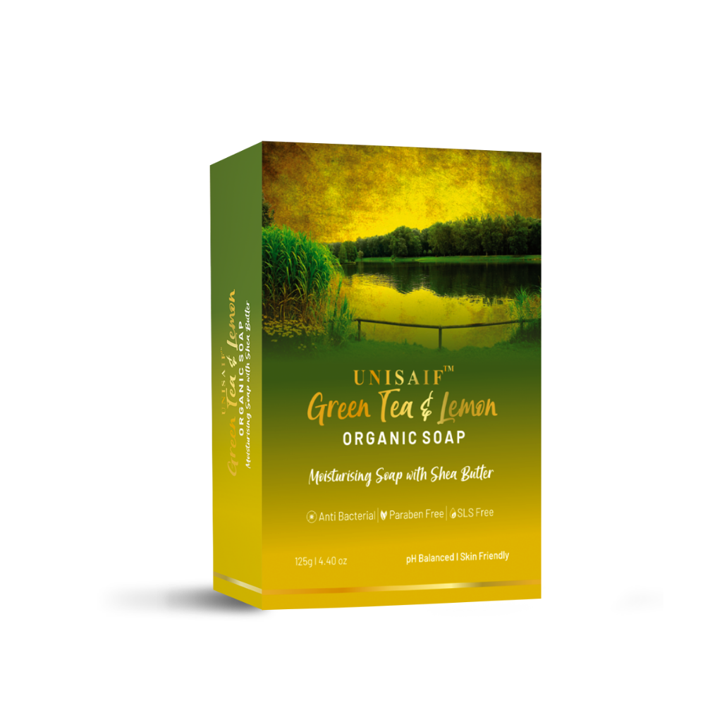 Green Tea & Lemon Organic Soap (Pack of 2)