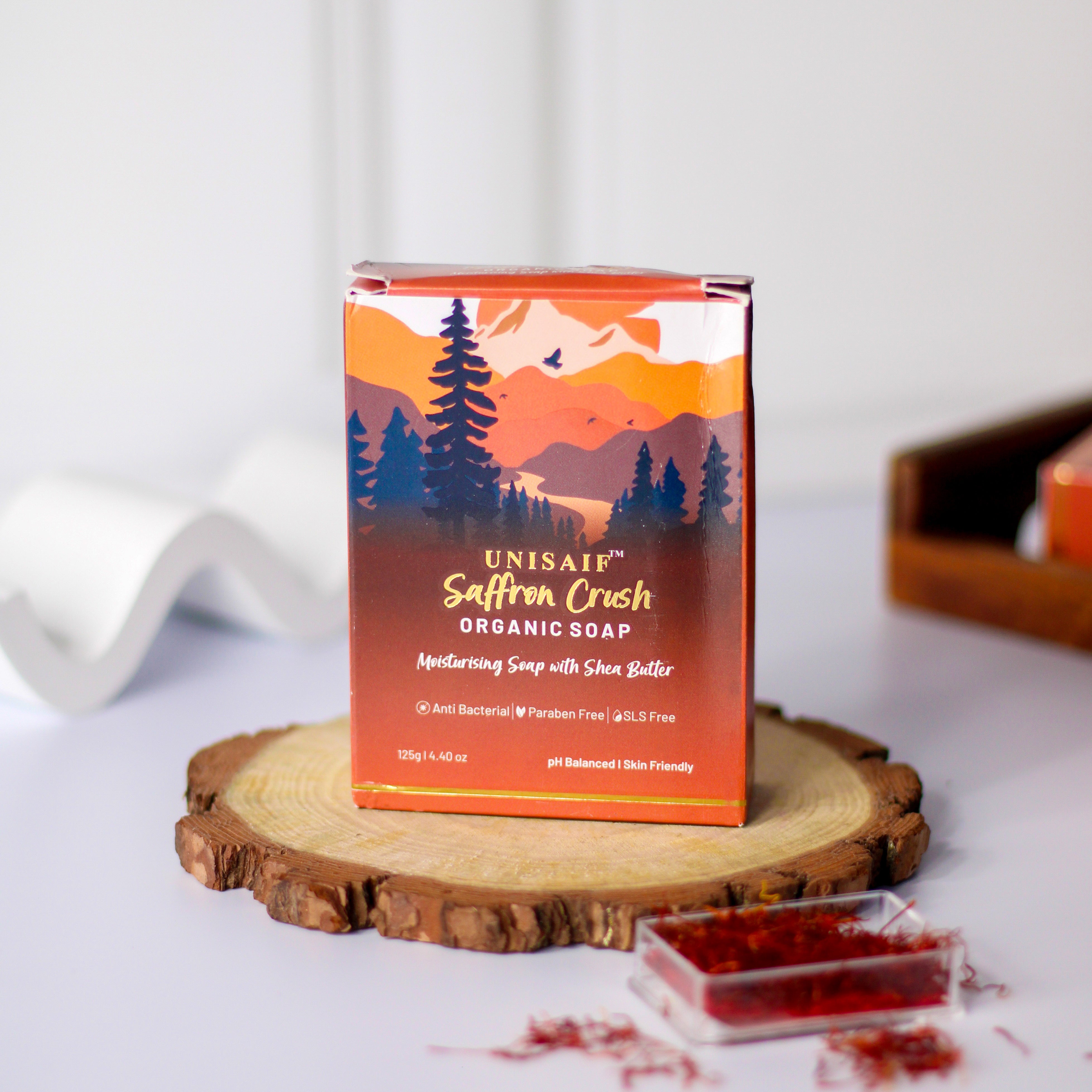 Saffron Crush Organic Soap 125g (pack of 2)