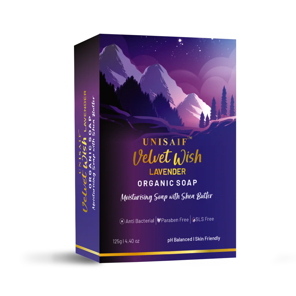 Velvet Wish Lavender Organic Soap 125g (pack of 2)