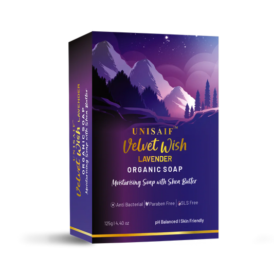 Velvet Wish Lavender Organic Soap 125g (pack of 2)