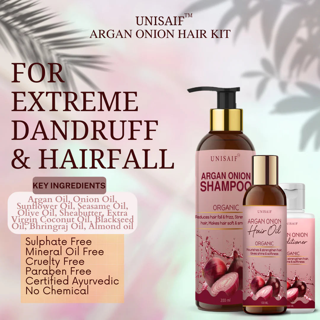 Argan Onion Hair Oil 100ml For |Extreme Hairfall, Dandruff|